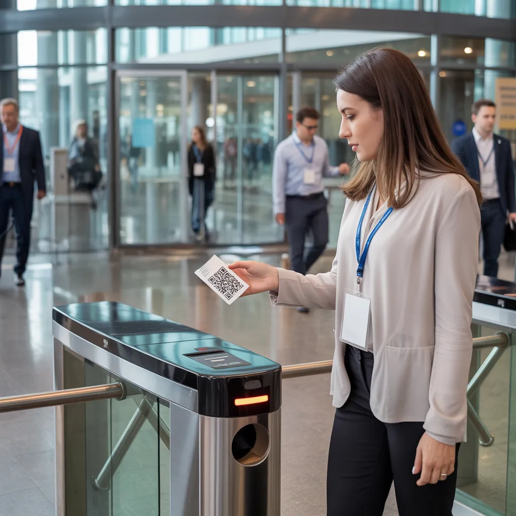 ebento conferenza, accesso veloce con badge qrcode